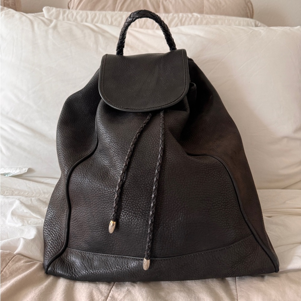 Cole Haan Black Leather Backpack